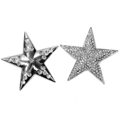 Star Stern Magnet Brosche mit Strass Ponchohalter Schalhalter